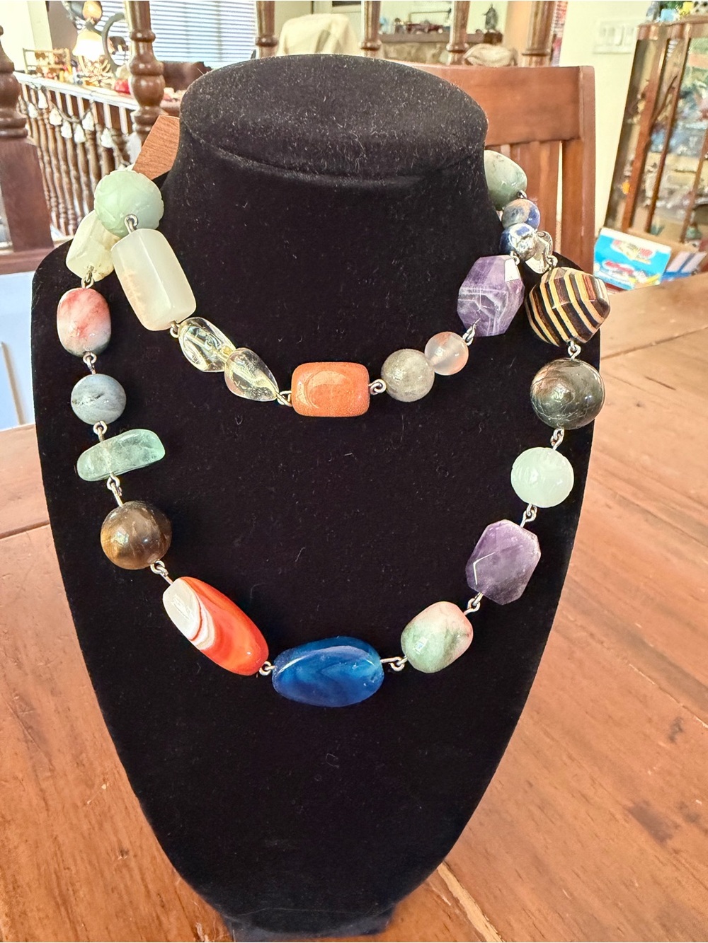 Multicolor Beaded Statement Necklace - Women Jewelry